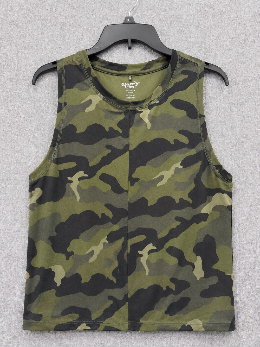 Old Navy Men's Olive & Black Camo Athletic Tank